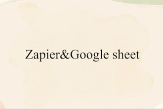 create zapier automation for google sheets