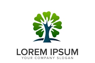 design unique tree service logo