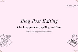 edit and proofread your blog post for grammar and clarity