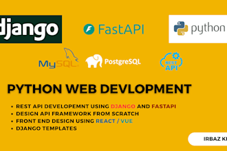 python web development using django fastapi