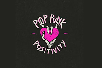 design supporting pop punk community mental health logo