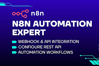 build n8n webhooks and API integrations for your applications