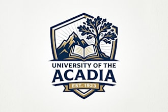 design a professional and modern college logo
