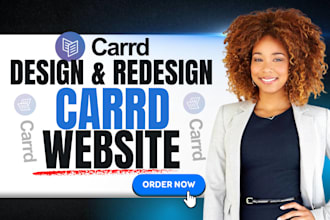 design carrd website, carrd landing page or redesign carrd website