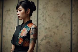 design a personalized japanese style tattoos