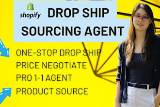be product sourcing shopify dropshipping agent with qc