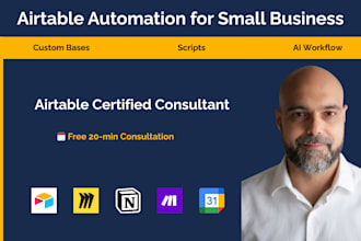 build your airtable database and automation workflow