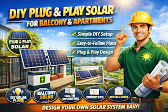 design DIY plug and play solar system for balcony and apartment