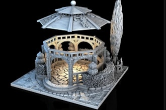 sculpt buildings,fantasy towns or house for dnd,tabletop gaming environment,stl