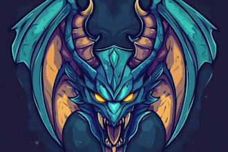 create fantasy game logo and branding