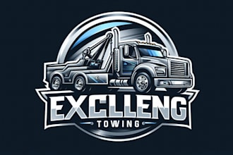 do high quality excellent towing logo with creative concept