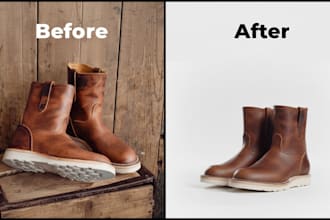 product photo editing and image retouching