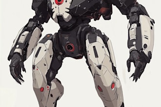 do complete mecha concept arts
