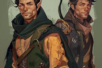 draw your dungeons and dragons character