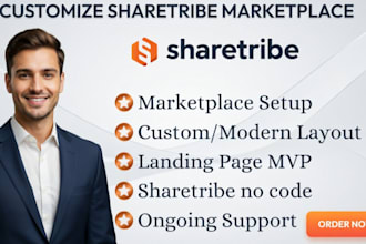 build sharetribe marketplace website sharetribe go landing page mvp developer