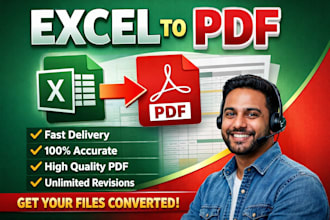convert excel to professional PDF with perfect formatting and layout