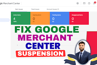 fix google merchant center suspension and misrepresentation