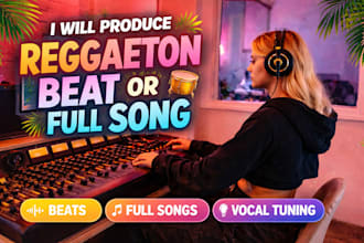 produce a professional reggaeton beat or full song