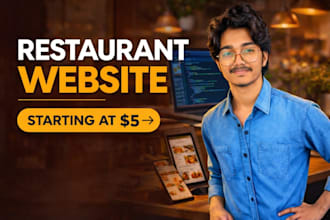 design a modern restaurant or cafe website