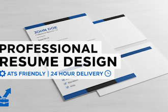 design a professional resume, CV