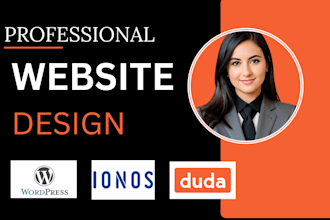 design a responsive duda website, carrd website, strikingly and tilda website