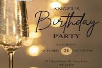 impressive party invitation card