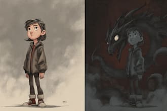create sensual character or illustrations with dark vibes