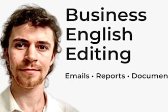 edit and rewrite your business emails in clear professional english