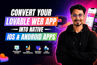 convert your lovable web app to ios and android app using flutter