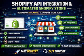 do shopify API integration automated shopify store