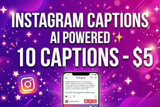 write engaging instagram captions and social media content using ai