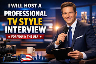 host a professional talk show interview for your brand
