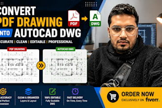 convert PDF drawings into accurate autocad dwg files