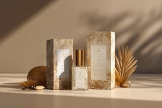 design minimal, modern and luxury packaging or label