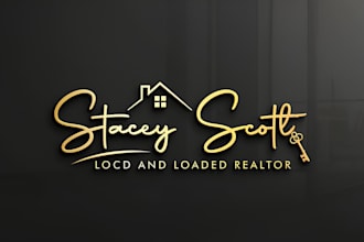 design luxury real estate, realtor branding or modern property logo