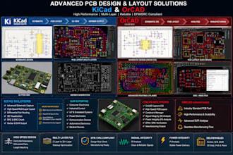deliver advanced kicad and orcad pcb design and layout solutions