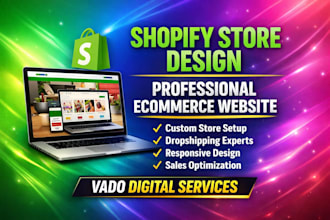 design and redesign shopify store or shopify website for business reseller