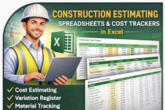 create professional construction excel trackers and templates