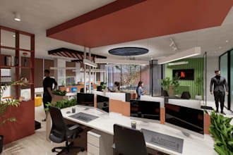 design interior for house, office, restaurant or commercial space