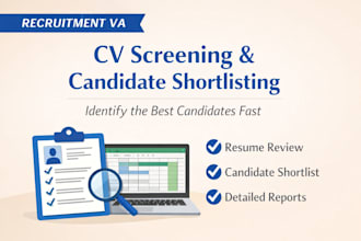 screen cvs and shortlist candidates for your job vacancy