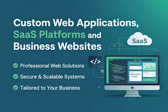 build a custom web app, saas platform or business website
