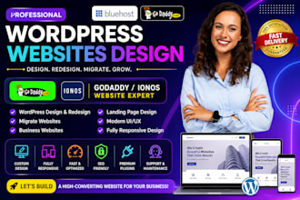 fix, redesign and customize hostinger wordpress and ai website builder site