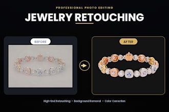 do high end jewelry retouching and editing