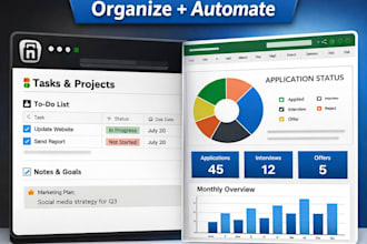 design notion and excel workflow system