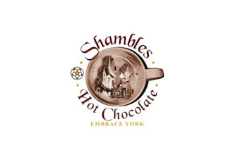design attractive hot chocolate shop logo