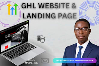design gohighlevel website and ghl landing page