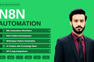 build n8n expert chatbot and whatsapp automation for businesses