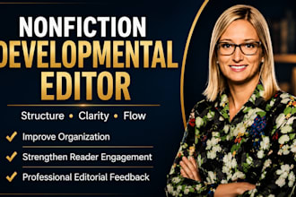 developmental edit nonfiction book, memoir self help book editing and format