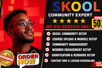 skool community setup skool community setup skool community manager skool setup