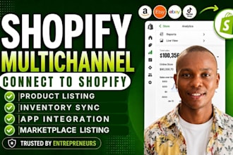 set up shopify multichannel selling on amazon etsy ebay and tiktok shop